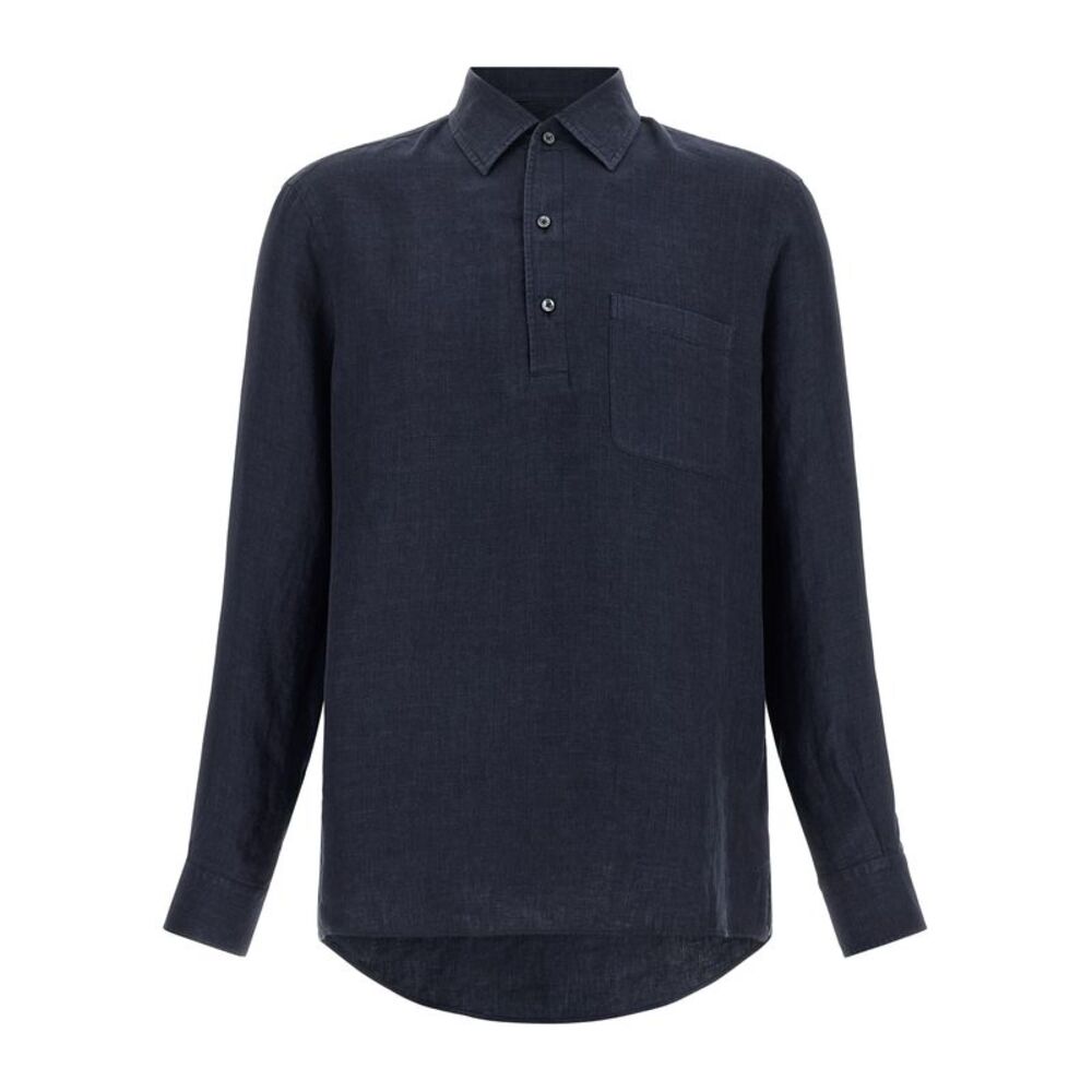 Zegna Men's Polo Oasi Lino